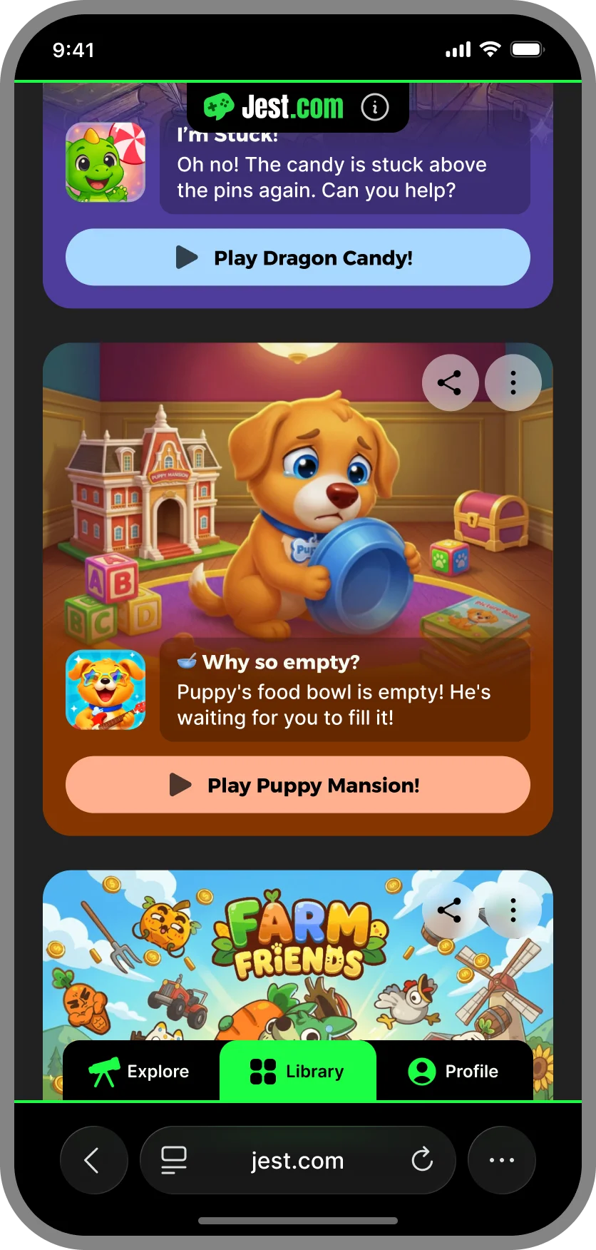 Library notification